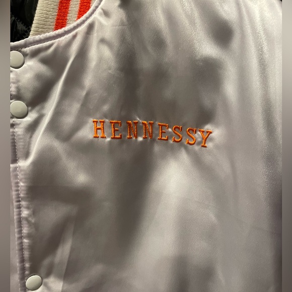 Hennessy White Jacket with Orange Accents. - Picture 2 of 5